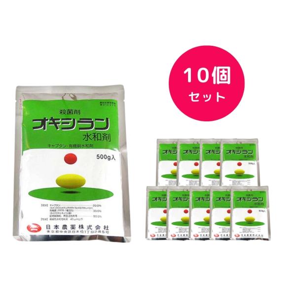 10個セット  オキシラン水和剤 500g 殺菌剤 黒点病 斑点落葉病 べと病 炭疽病