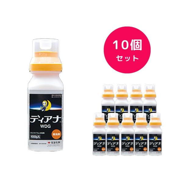 10個セット  ディアナWDG 100g 殺虫剤 アザミウマ コナジラミ ハモグリバエ コナガ アオムシ