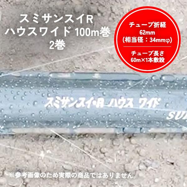 2巻セット スミサンスイ Rハウスワイド 100m巻  WB1060 暑さ対策 住化アグリテック 住化農業資材