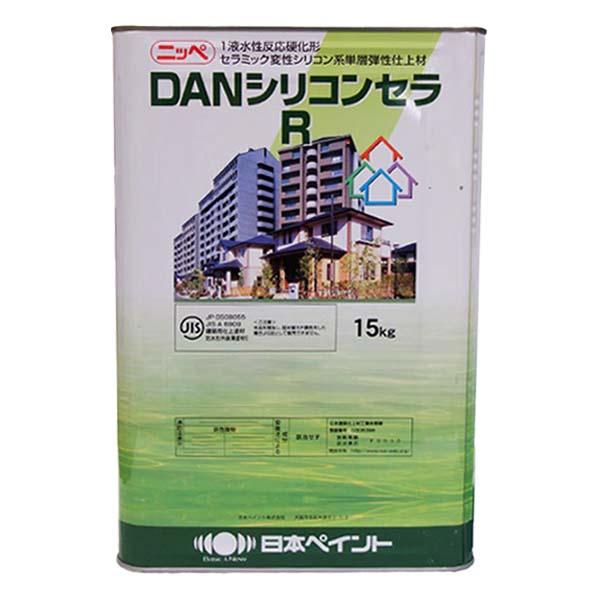 DANシリコンセラ R 5分ツヤ有りホワイト 15kg 高耐久 弾性 セラミック変性シリコン 日本ペイント