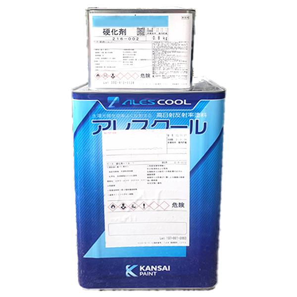アレスクール2液Si 遮熱色A 計15kg 硬化剤セット シリコン塗料 カンペ 