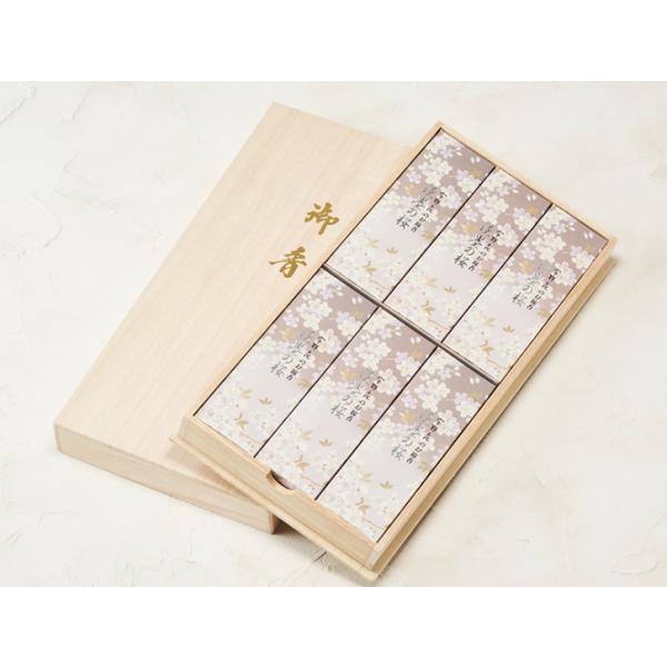 2箱セット 淡墨の桜 桐箱サック 6入 日本香堂 #37106 業務用 まとめ買い 大容量