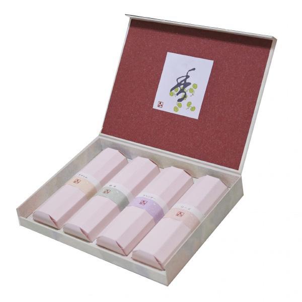 3箱セット 花かおり 香合わせギフト 4種 （ラベンダー・ローズ・すずらん・緑茶）微煙 ご進物用 ご贈答用 お彼岸 お盆 弔事 #5062