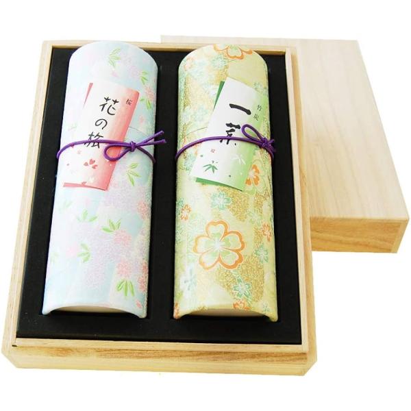3箱セット 花くらべ 桜・一葉 桐箱入り 玉初堂 15-4 線香 詰め合わせ 進物 ギフト お盆 初盆 喪中