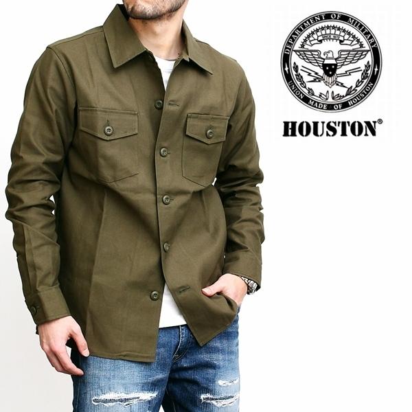 ヒューストン Houston ミリタリーシャツ アーミーシャツ ワークシャツ 無地 バックサテン 長袖 シャツ メンズ ブランド カジュアル アメカジ 02 02 Rockingchair 通販 Yahoo ショッピング