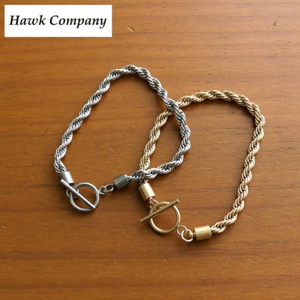Hawk Company ホークカンパニー ブレスレット バングル 腕輪 メンズ レディース ブランド アクセサリー トレンド チェーンブレス ロープ チェーン 12-6159