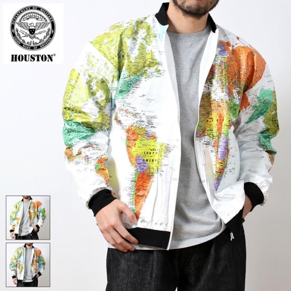HOUSTON ペーパージャケット　Mサイズ HOUSTON（ヒューストン） ペーパージャケット 地図柄 TYVEK PAPER