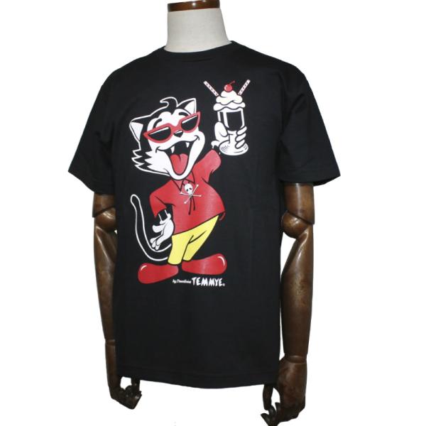 クリームソーダ（CREAM SODA） TE CHEERS Tシャツ ブラック : ROCKIN