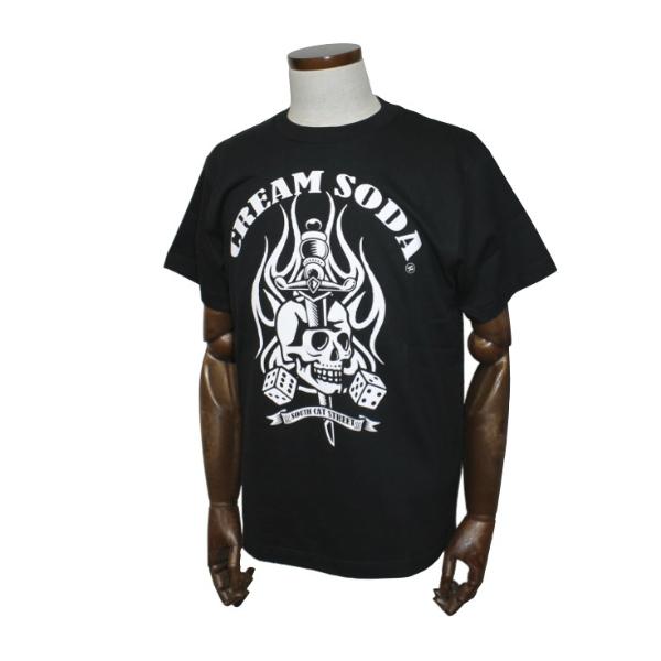 クリームソーダ CSクラシックスカルTシャツ ブラック CREAM SODA クリームソーダ CSクラシックスカルTシャツ ブラック CREAM SODA