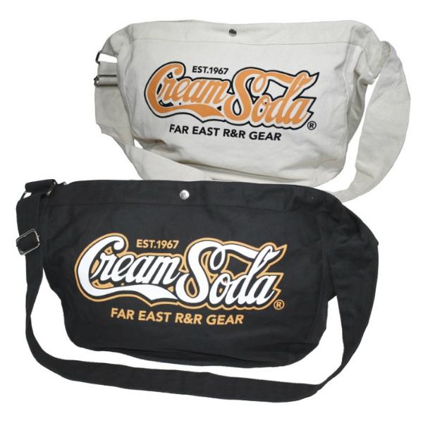 クリームソーダ（CREAM SODA） CS ニュースペーパーBAG ブラック/オフ