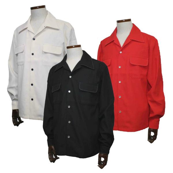 GOOD ROCKIN' グッドロッキン GRS-357 長袖オープンカラーシャツ GOOD ROCKIN' グッドロッキン GRS-357 長袖オープンカラーシャツ