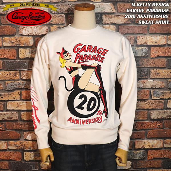 M.KELLY DESIGN GARAGE PARADISE 20th ANNIVERSARY SWEAT SHIRT