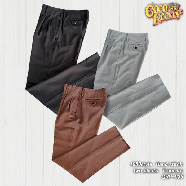 GOOD ROCKIN グッドロッキン ハンドステッチ・ライトジャケット 50s GOOD ROCKIN'（グッドロッキン） 1950style Hand stitch two pleats