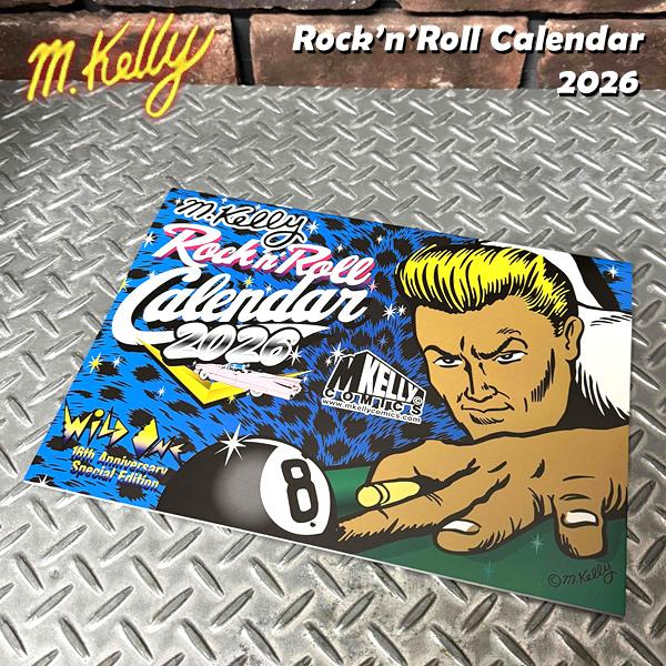 ★ツイスト＆シャウトなロックンローラーのお部屋を飾る毎年恒例の、マシンガンケリーデザイン・ロックンロールカレンダー2026の発売です！★2026年もHappyなRock’n’Roll　Yearになります様に！※最終ページを飾るのは、当店マス...