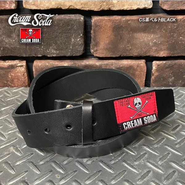 クリームソーダ CREAM SODA/クリームソーダ ◇CS革ベルトBLACK クリームソーダ CREAM SODA/クリームソーダ ◇CS革ベルトBLACK