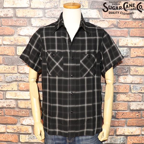 SUGAR CANE シュガーケーン RAYON TWILL CHECK S/S WORK SHIRT