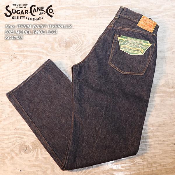 SUGAR CANE シュガーケーン 13oz. DENIM WAIST OVERALLS デニム