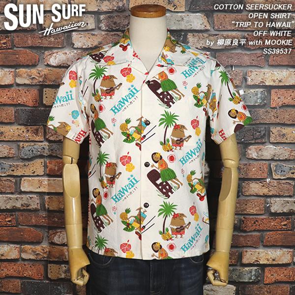 SUN SURF サンサーフ コットンシアサッカー・オープンシャツ TRIP TO