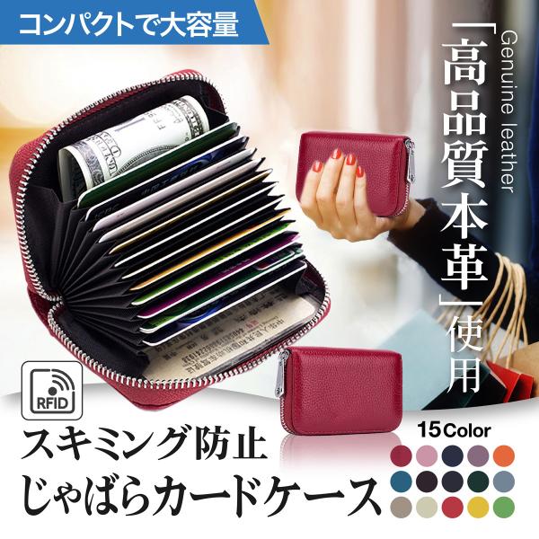 カードケース メンズ レディース 大容量 じゃばら 本革 おしゃれ 小銭入れ お札 大きめ 磁気 コンパクト 安い