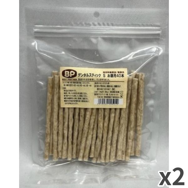ベストパートナー デンタルスティック S お徳用 犬用 犬おやつ 40本×2袋入