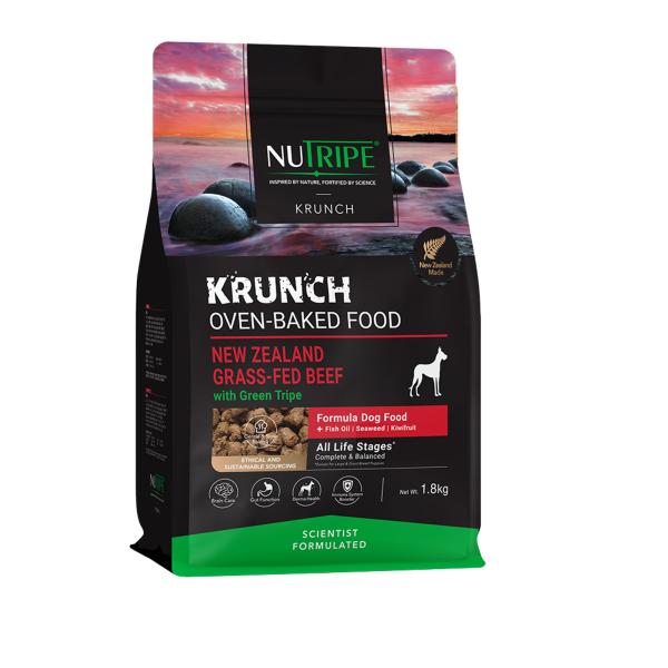 ニュートライプ クランチ オーブンベークド ビーフwithグリーントライプ 1.8kgx2個セット ペットグッズ 犬 食品 ドッグフード 総合栄養食