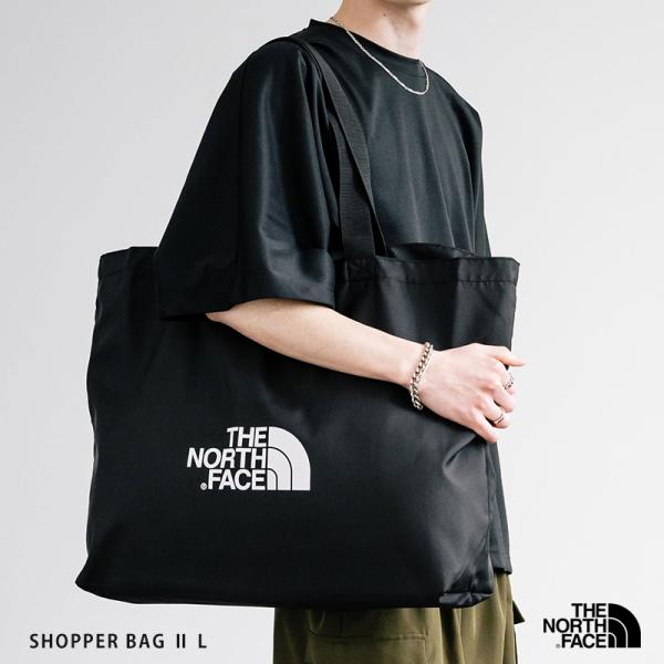 THE NORTH FACE ショッピングバッグ エコバッグ メンズ レディース 鞄 ショルダー トート 肩掛け ロゴ ワンポイント カジュアル アウトドア キャンプ フェス