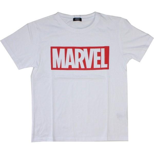 Marvel マーベル ロゴプリント半袖tシャツ ホワイト ブラック 白 黒 ショートスリーブtシャツ Mv St07 総合通販のロコ 通販 Yahoo ショッピング