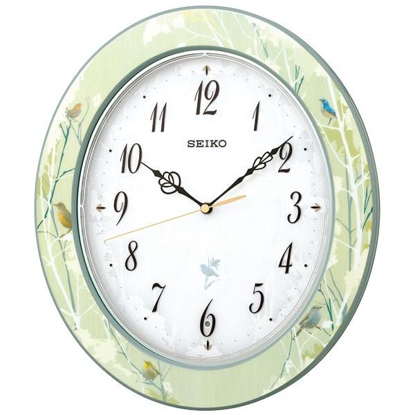 SEIKO セイコー 掛け時計 RX214M 鳥のさえずり SEIKO（セイコー） 電波時計 壁掛け時計 RX214M 鳥のさえずり 正時
