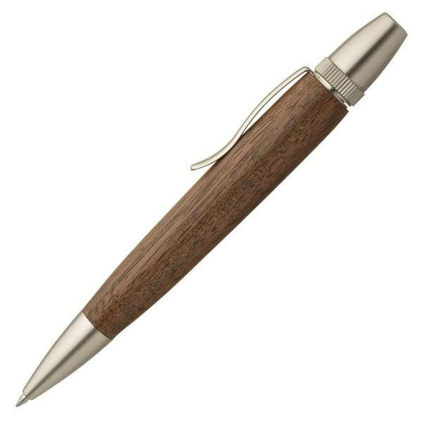 F-STYLE Wood Pen 銘木ボールペン 胡桃 ウォールナット SP15203 くるみ 日本製 天然木 油性ボールペン MADE IN JAPAN 和風 おしゃれ (コ)