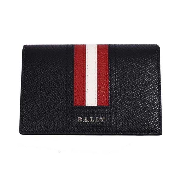 激レア BALLY バリー レザー トランク型 名刺入れ ボルドー クロコ型押し Bally（バリー） TYKE LT BLACK 6218025 カードケース ブラック 名刺