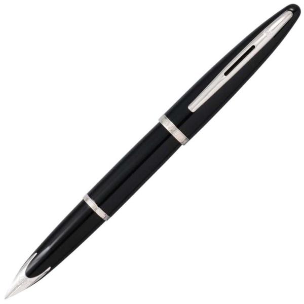 Waterman - 良品 ウォーターマン WATERMAN 万年筆 カレン ブラック・シーST 中字M S0293960 18金ペン先 コンバーター・インク付 文具 青インク WATERMAN ウォーターマン 万年筆・ボールペン・ペンシル 筆記具