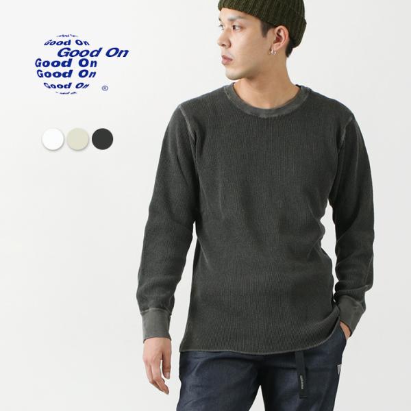 Faded Glory サーマル ワッフル ロングTシャツ ブルー L rococo_010739-2-04