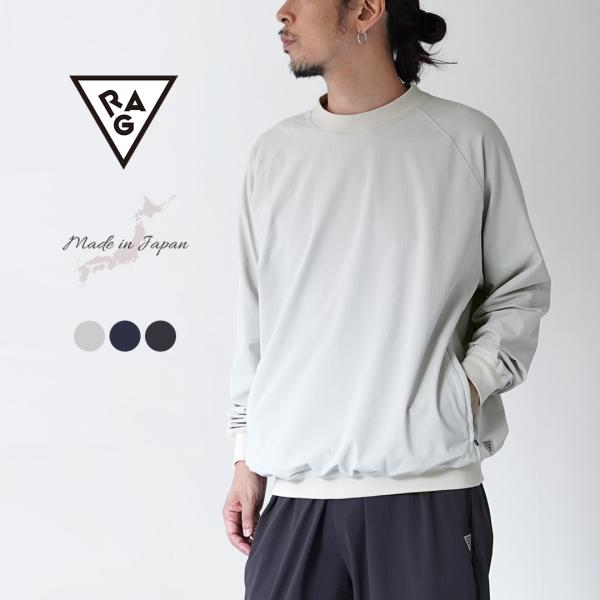 RAG（ラグ） ストームフリース ポリバレント プルオーバー 日本製 / メンズ ストレッチ クルーネック 撥水
