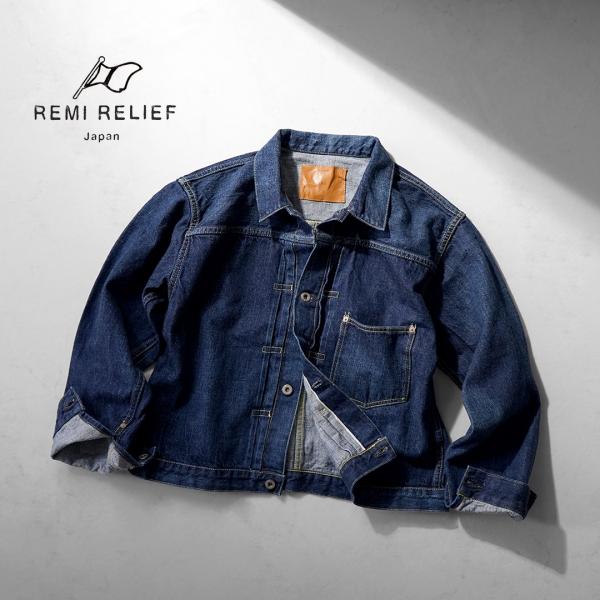 REMI RELIEF  デニムジャケット　ハワイ刺繍 rn1001sdm-1.jpg