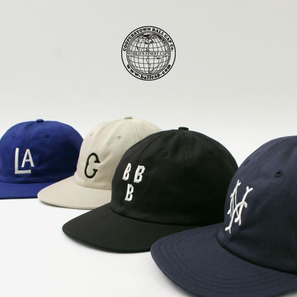 COOPERSTOWN BALL CAP（クーパーズタウン ボールキャップ） コットンハードバイザー キャップ / メンズ 帽子 ロゴ 刺繍 綿100