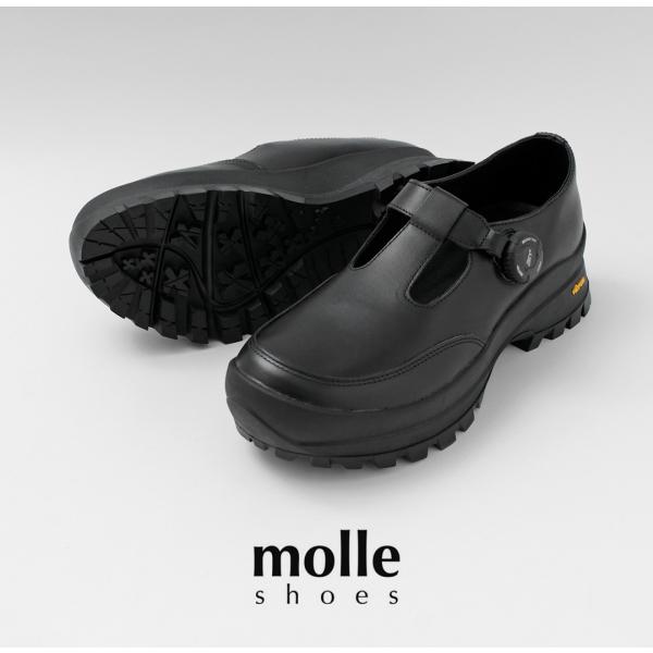 molle shoes（モールシューズ） フリーロック Tストラップ レザー