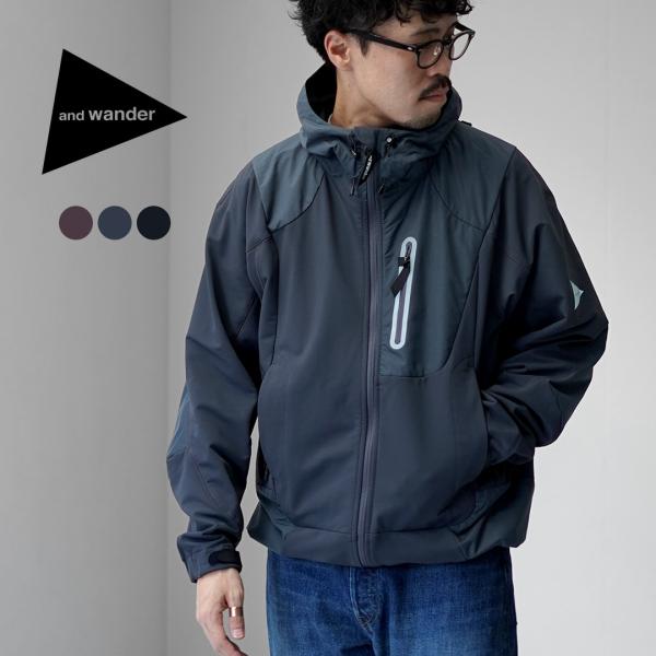and wander ストレッチシェルジャケット　マウンテンパーカー rococo_21390