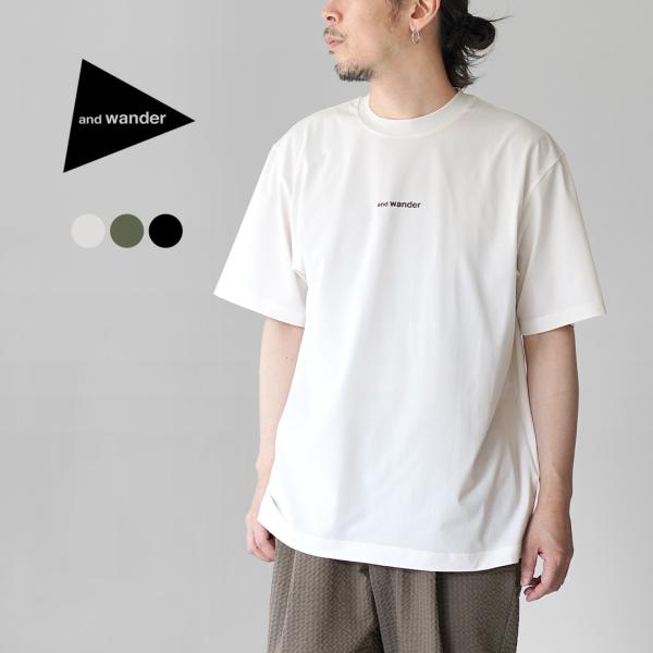 AND WANDER（アンドワンダー） ドライ メッシュTシャツ / メンズ 半袖 吸水速乾