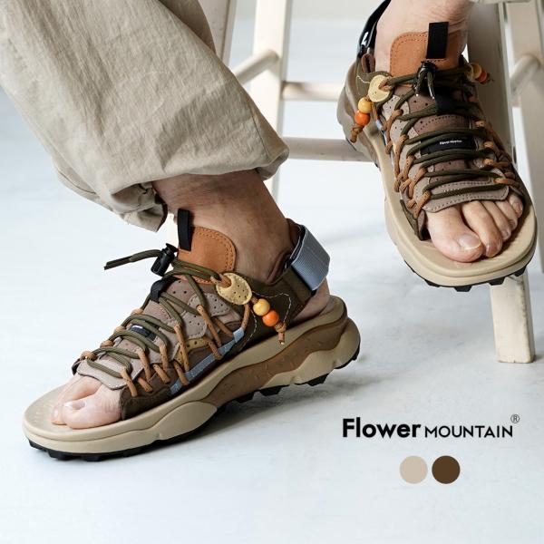 Flower Mountain FM75016 スポーツサンダル 10 FlowerMOUNTAIN（フラワーマウンテン） プマプンク ビーズ ネイティブ