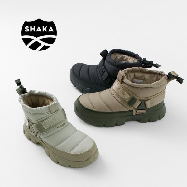 ■厳しい環境を耐え抜く多機能ブーツ『SHAKA / シャカ』より、ウィンターブーツ「SNUG BOOTIE AT」のご紹介。秋冬キャンパーに向け、ギアとして機能面を追求した一足。アッパーは撥水性と透湿性に優れており、中綿は断熱性と透湿性を誇...