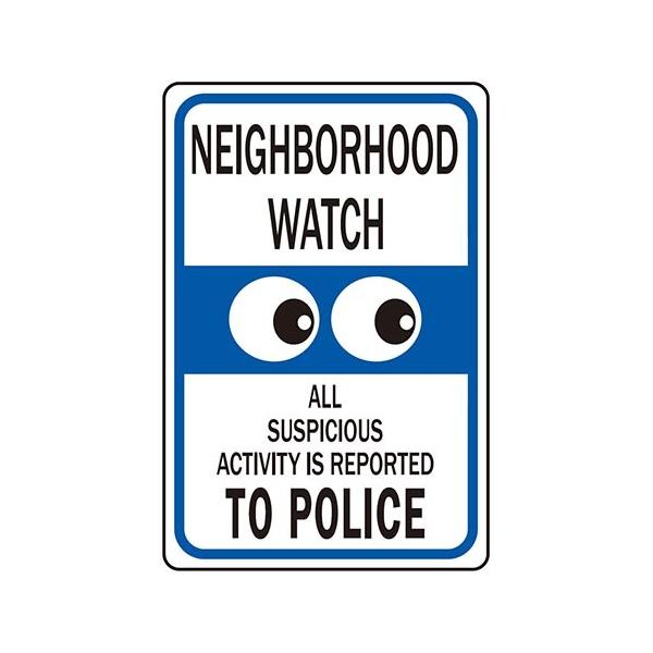 HY-KO 12x18 アルミサインプレート（NEIGHBORHOOD WATCH） HY-HW-28