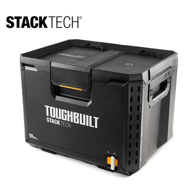 TOUGHBUILT STACKTECH ツールボックス70。・STACKTECH独自のオートロッキングシステムで簡単にスタック＆ロックが可能。・防塵防水性の高いシリコンガスケットリッド。IP65規格*・外部衝撃に強いハイパフォーマンスポリ...