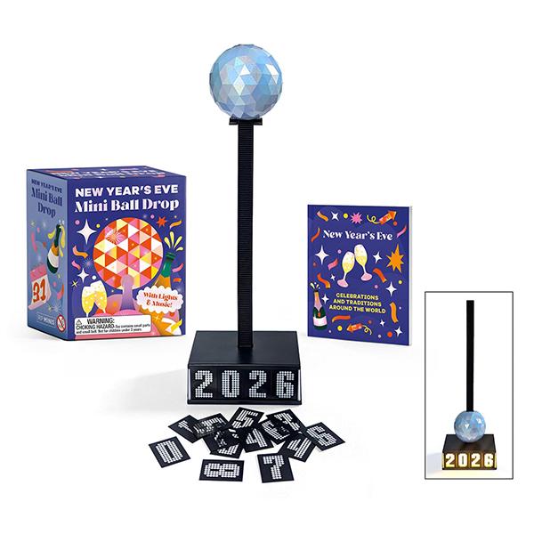 Hachette トイ&amp;ブック "NYE ミニボールドロップ" Toy&amp;Book "NYE Mini Ball Drop"