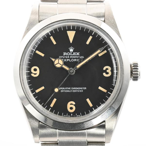 ROLEX ロレックス エクスプローラー 腕時計 1016 2番 ブラック メンズ  