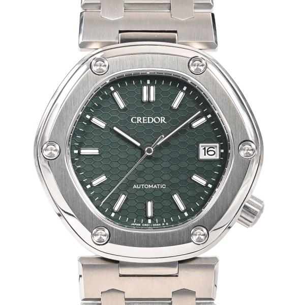 CREDOR クレドール ロコモティブ 腕時計 GCCR997 グリーン メンズ 未