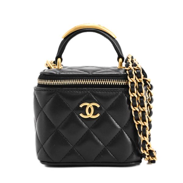 美品　CHANEL ヴァニティー　ラフィア　チェーンショルダー 楽天市場】【中古】シャネル バニティ チェーンショルダーバッグ
