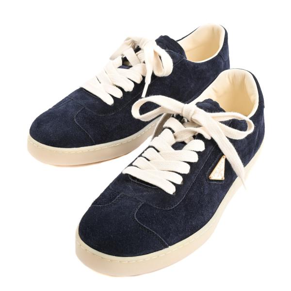 PRADA（プラダ） スニーカー 靴 2EE394 ネイビー メンズ 未使用品
