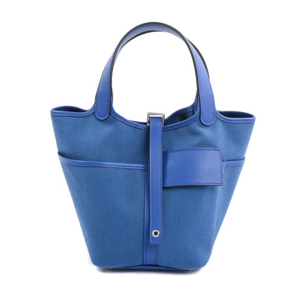 HERMES（エルメス） ピコタンロックカーゴPM ハンドバッグ ブルー