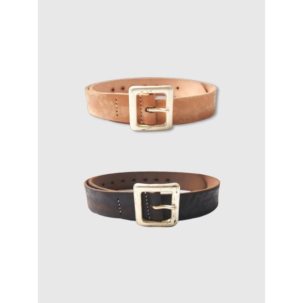 FULLCOUNT Wild Leather Garrison Beltフルカウント ワイルド レザー ギャリソン ベルト小ぶりなバックルを使用して、銀泥メッキを施した仕様となります。100％植物性タンニンのシブ層に約1ヶ月間じっくりと漬け...