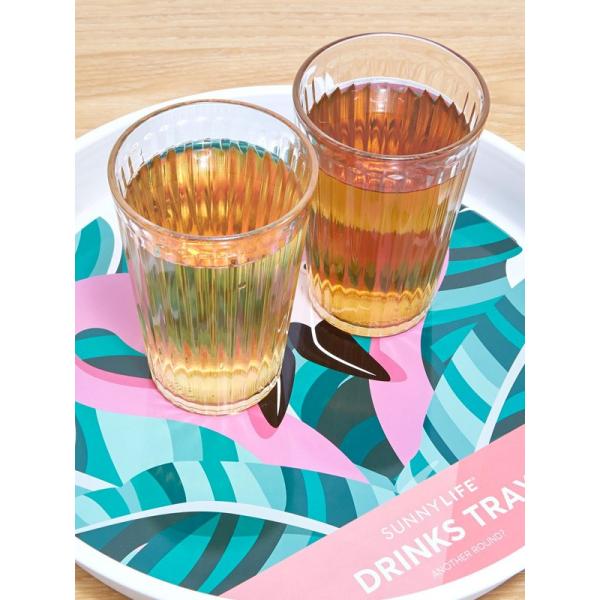 SUNNYLIFE Tj[Ct hNgC g[ ~ ڂ DRINKS TRAY TROPICAL gsJ JtF o[ Bar G kG  CeA S8UTRYTR